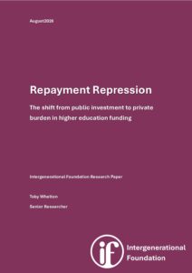 Repayment Repression: The shift from public investment to private burden in higher education funding